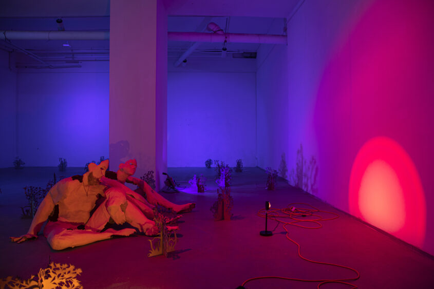 marinas sztefanu gergo fulop warm rays caressing body meleg sugarak art contemporary installation environment independent culture